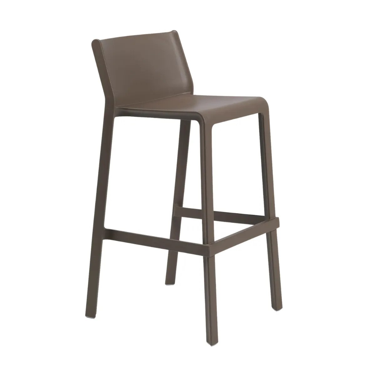 NARDI TRILL STOOL Brown design Plastic outdoor bar stool