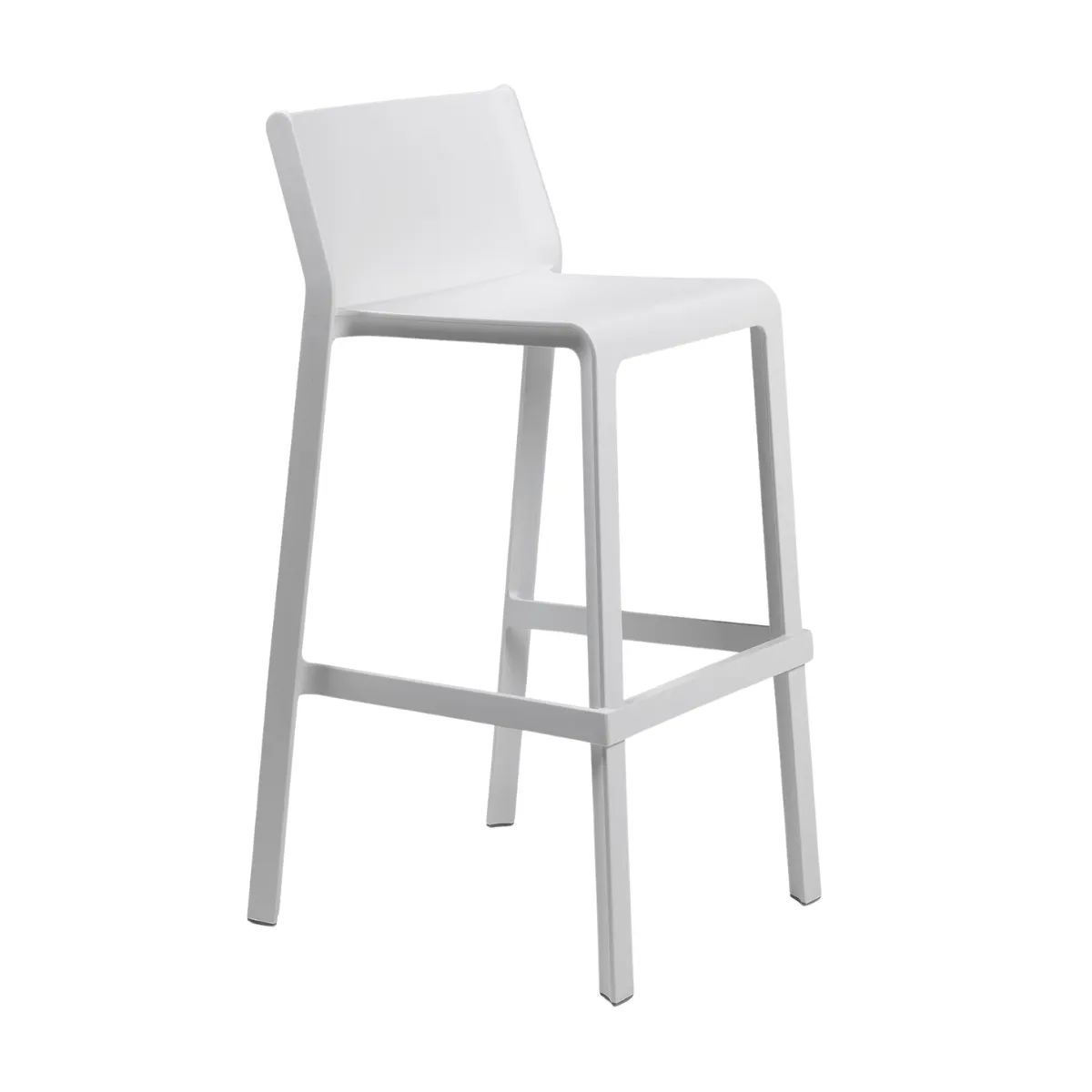 NARDI TRILL STOOL White design Plastic outdoor bar stool