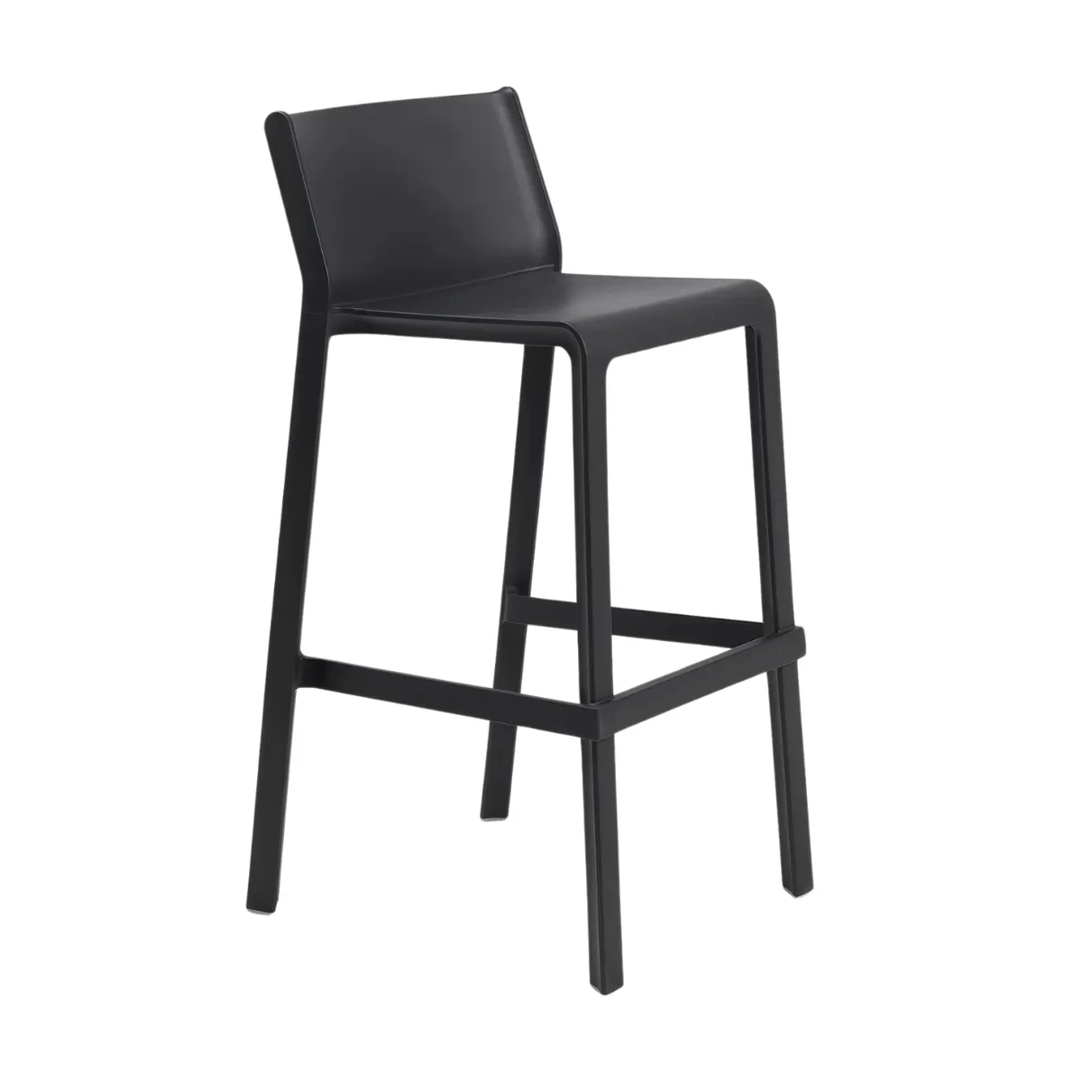 NARDI TRILL STOOL Black design Plastic outdoor bar stool