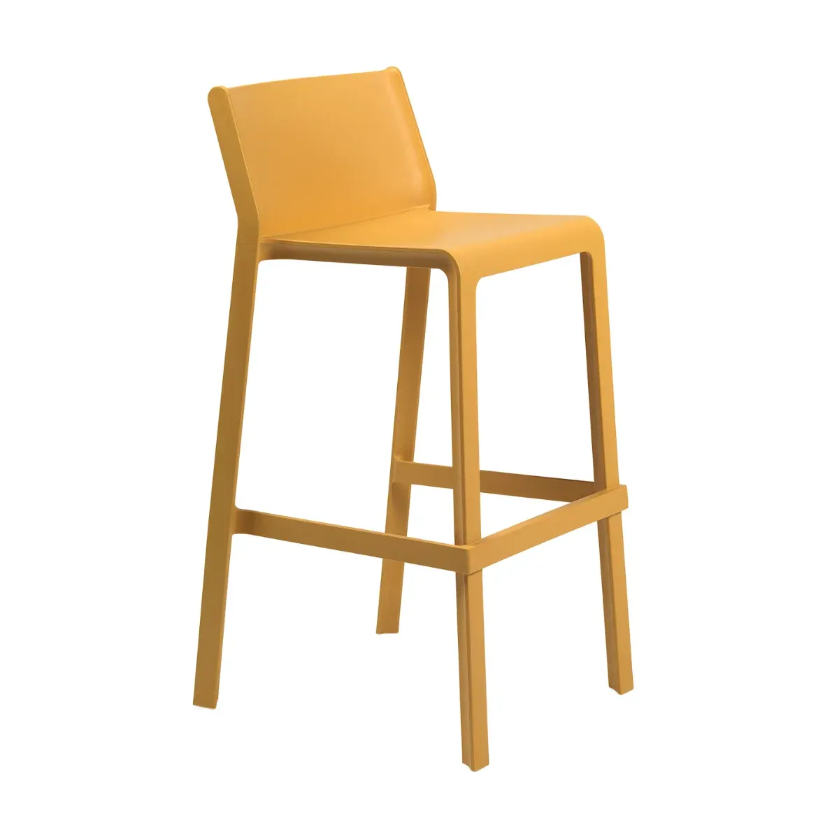 NARDI TRILL STOOL Yellow design Plastic outdoor bar stool