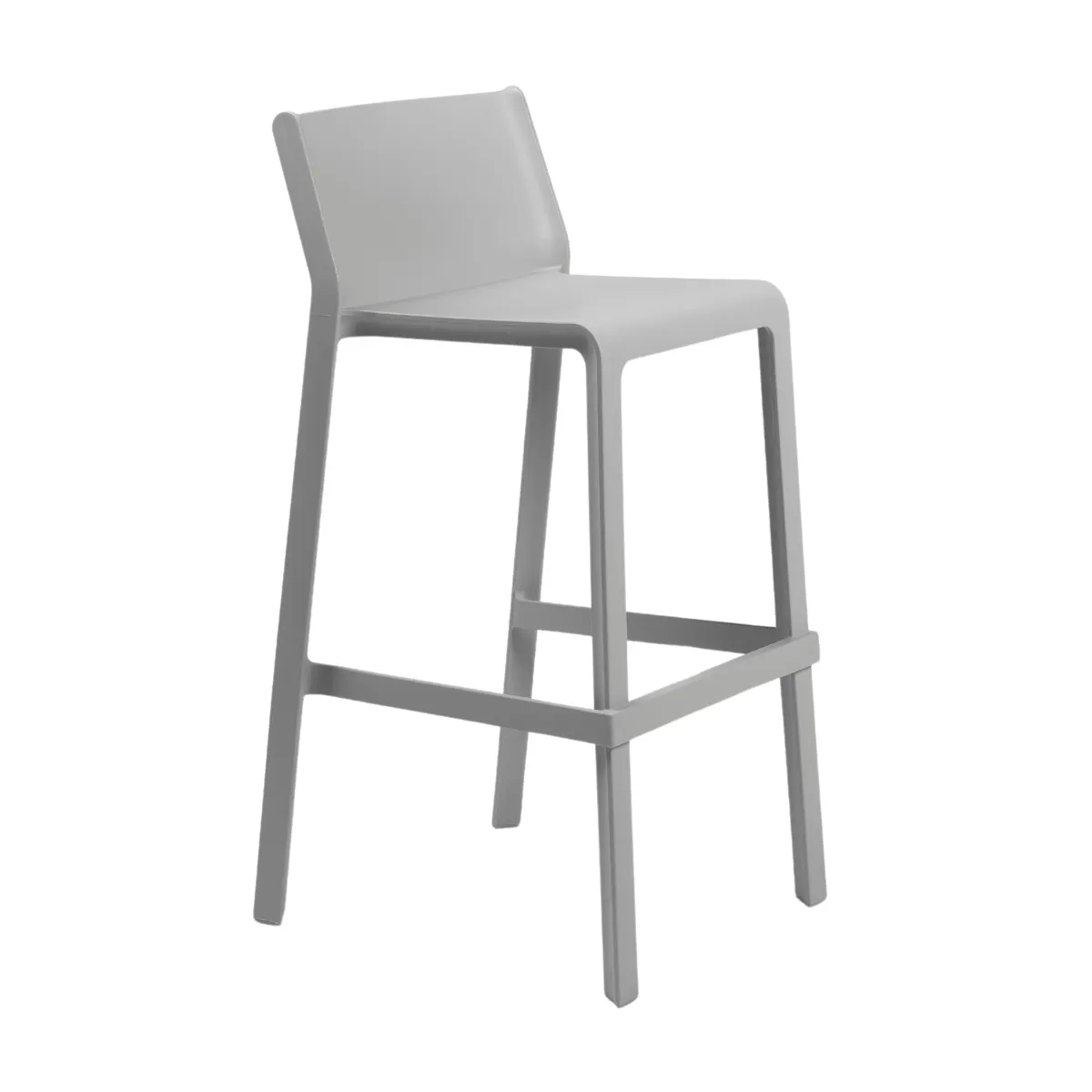 NARDI TRILL STOOL Grey design Plastic outdoor bar stool