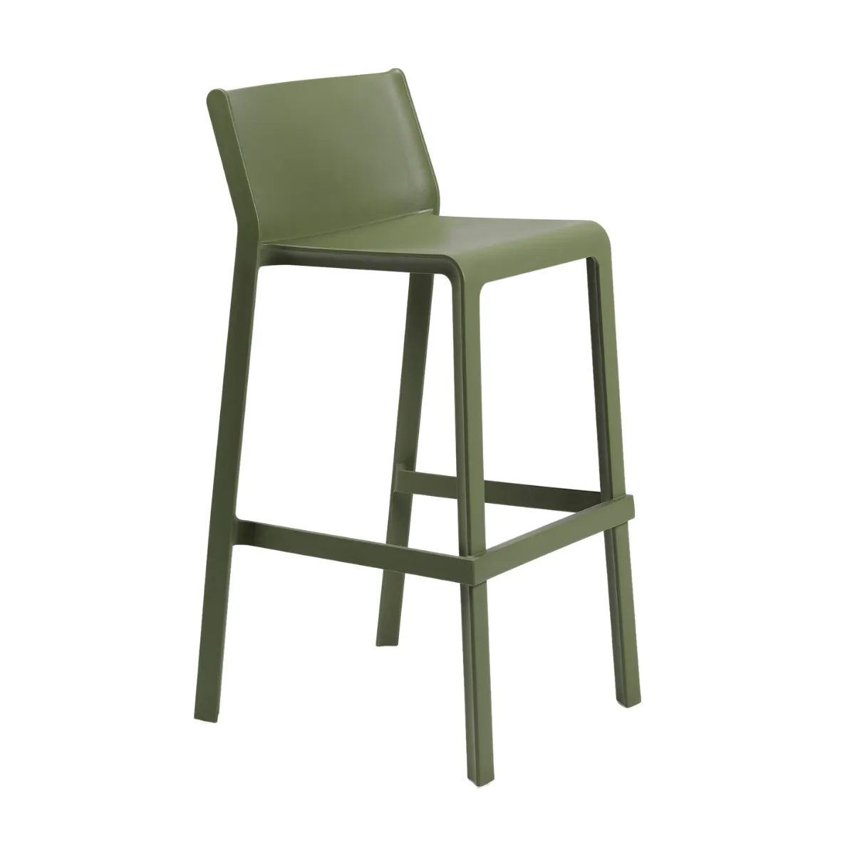 NARDI TRILL STOOL Green design Plastic outdoor bar stool