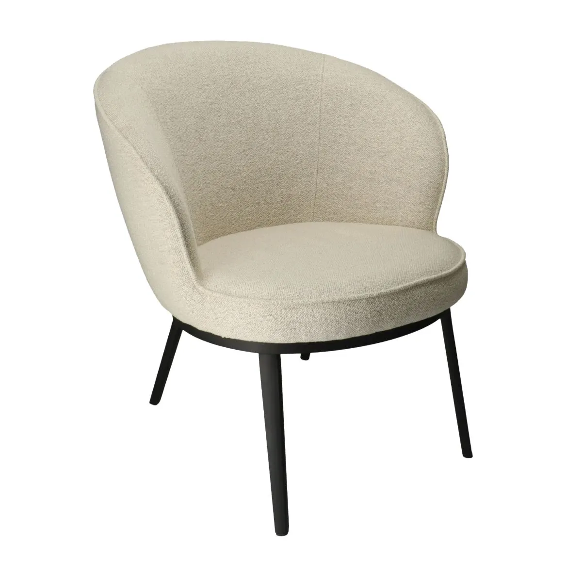 UQ NAGI LOUNGE BOUCLÉ Beige design Kárpitos beltéri fotel