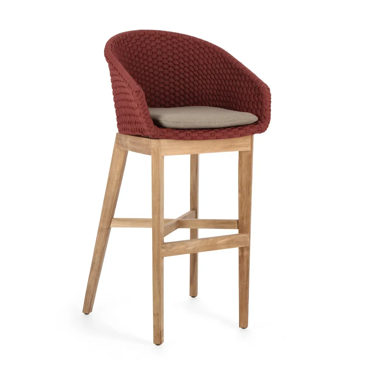 BT ZALUMA elegant Polyrattan outdoor bar stool