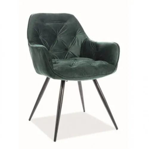 SI CHERRY Green elegant Upholstered indoor chair