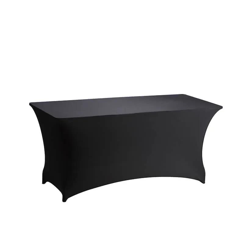 DL TABLE SPANDEX 183X76 Black classic Conference, banquet spandex cover