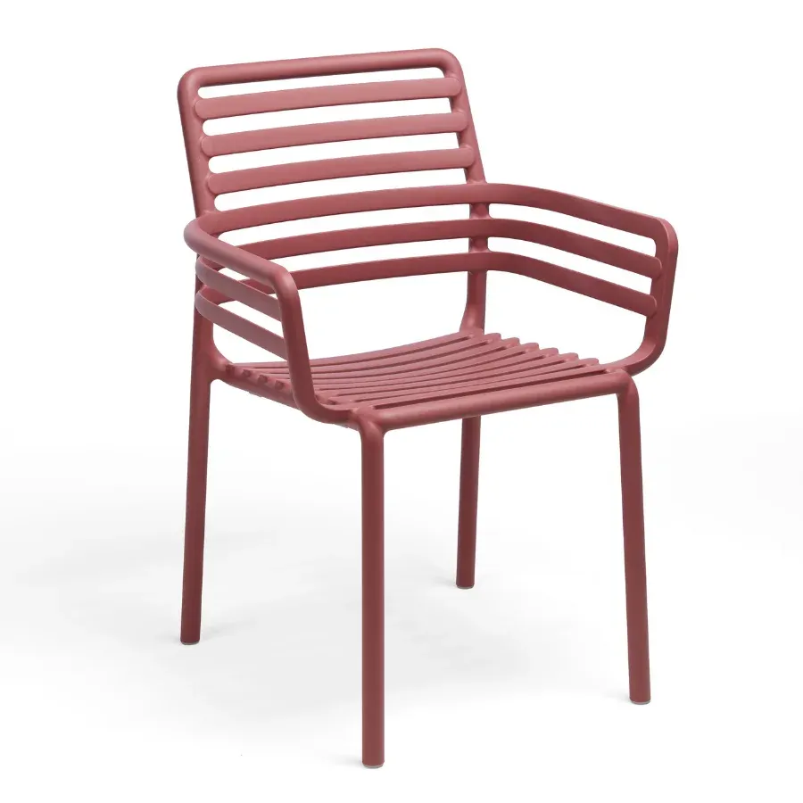 NARDI DOGA ARMCHAIR Red design Plastic outdoor chair