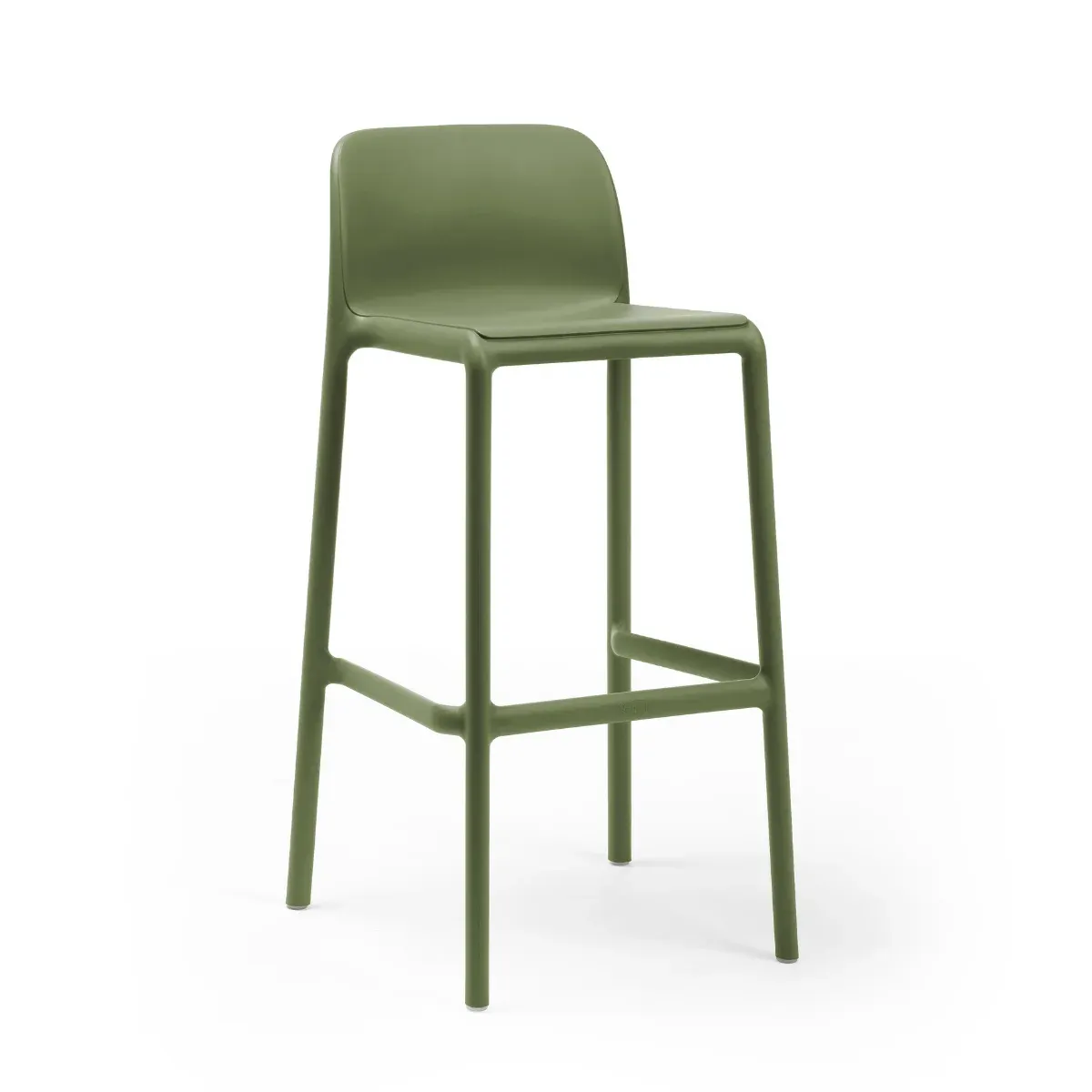 NARDI FARO Green design Plastic outdoor bar stool