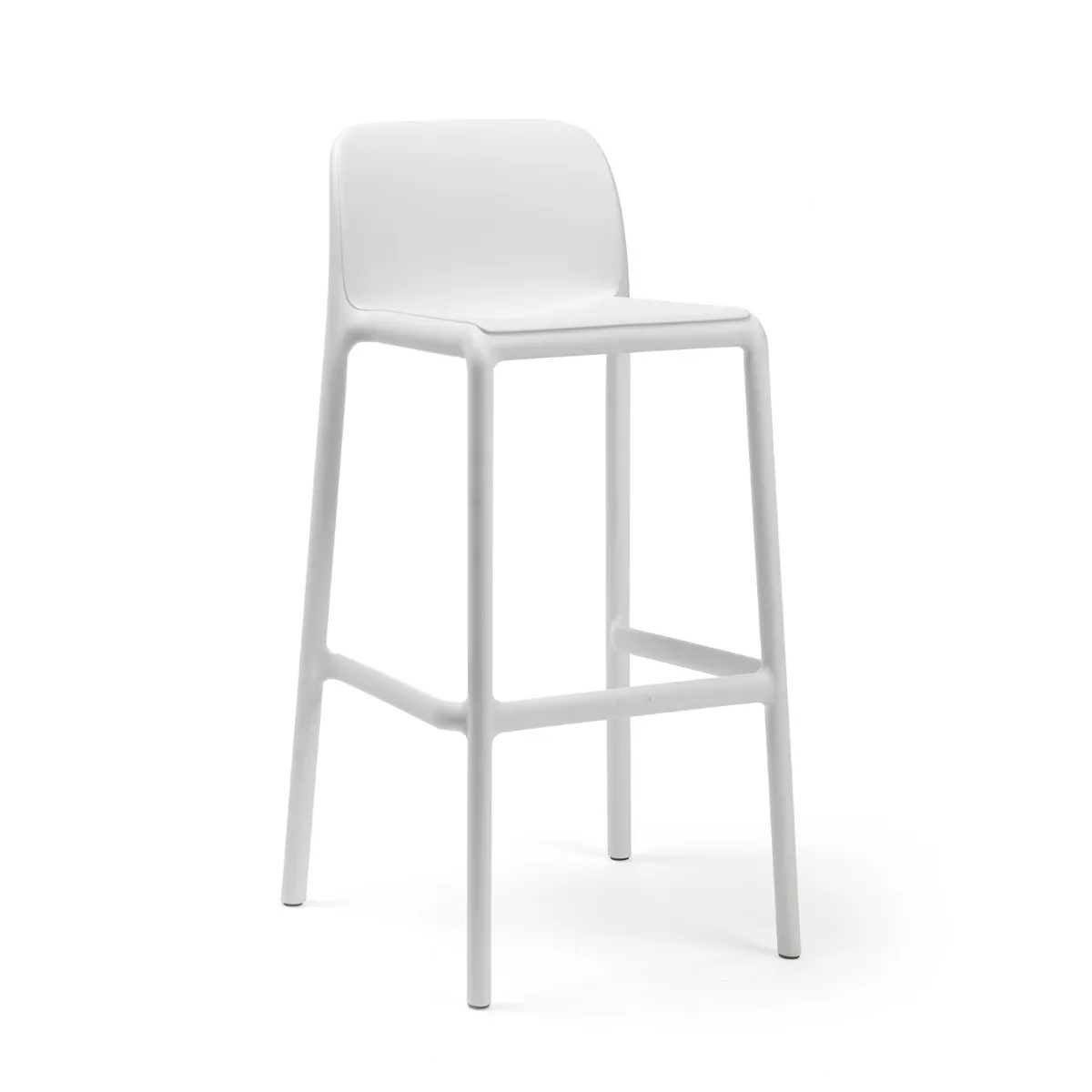NARDI FARO White design Plastic outdoor bar stool