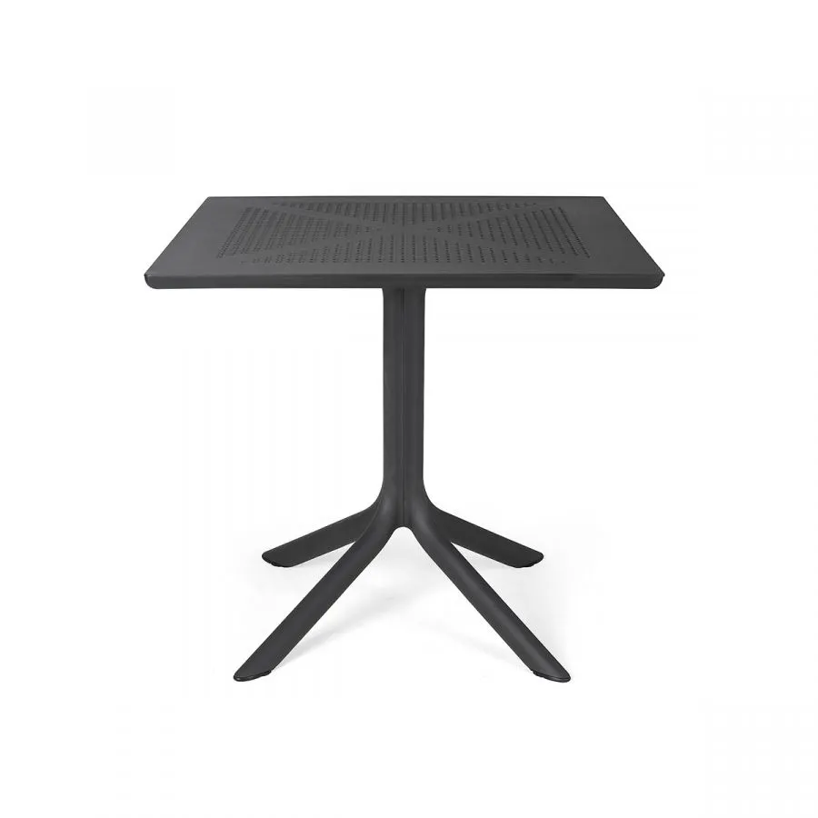 NARDI CLIP 80 Grey minimalist Outdoor complete table