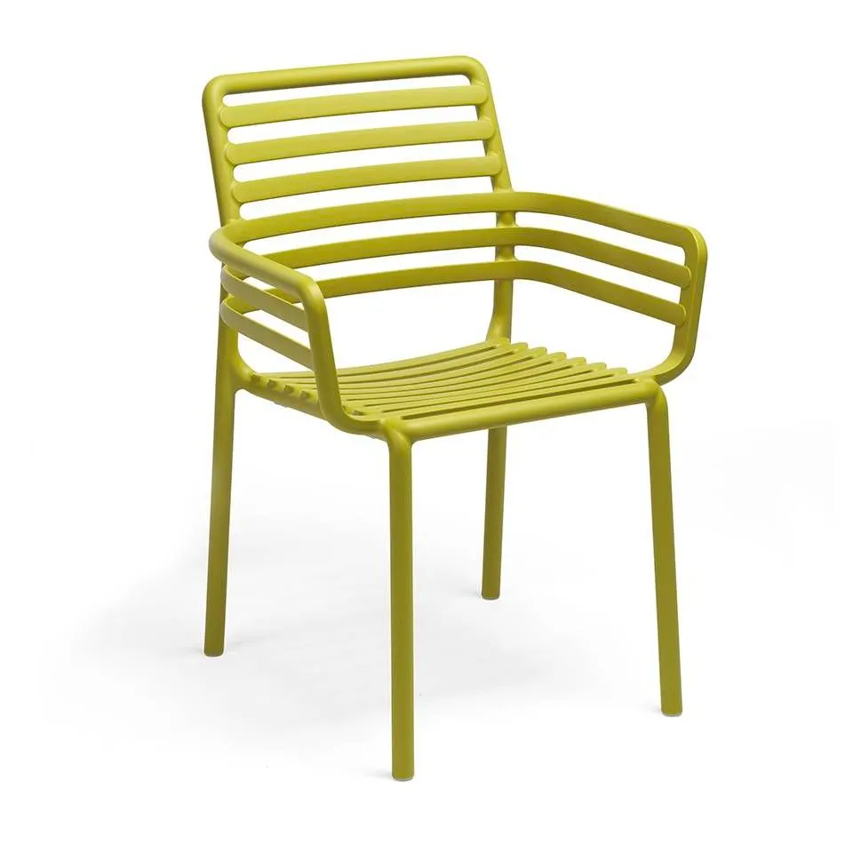 NARDI DOGA ARMCHAIR Light green design Plastic outdoor chair