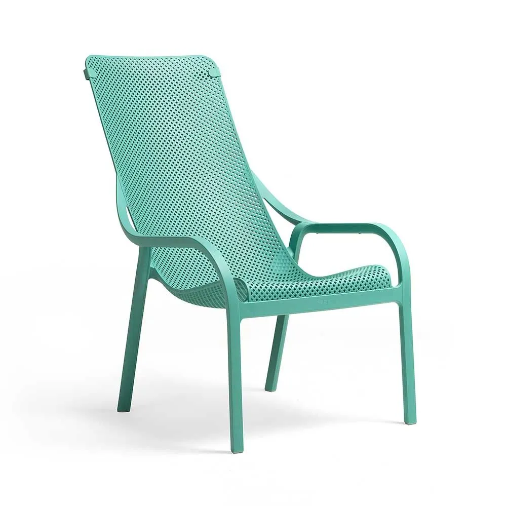NARDI NET LOUNGE Mint design Plastic outdoor chair