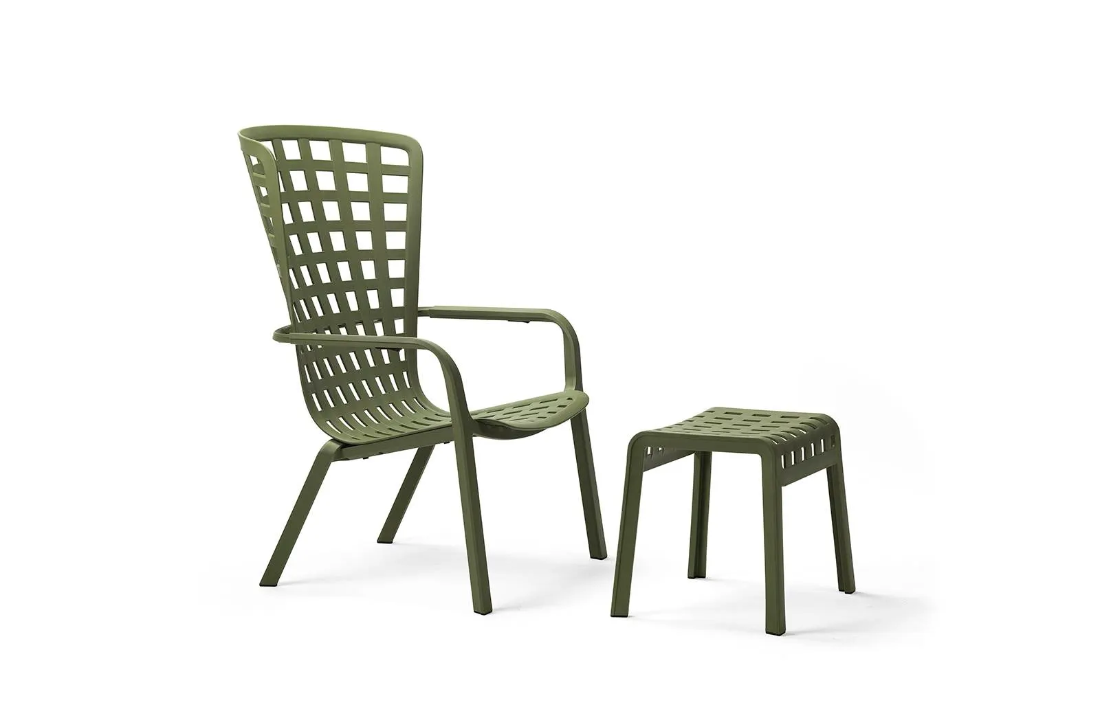 NARDI POGGIO Zöld design Műanyag kültéri szék