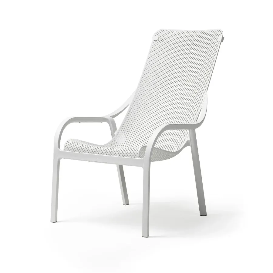 NARDI NET LOUNGE White design Plastic outdoor chair