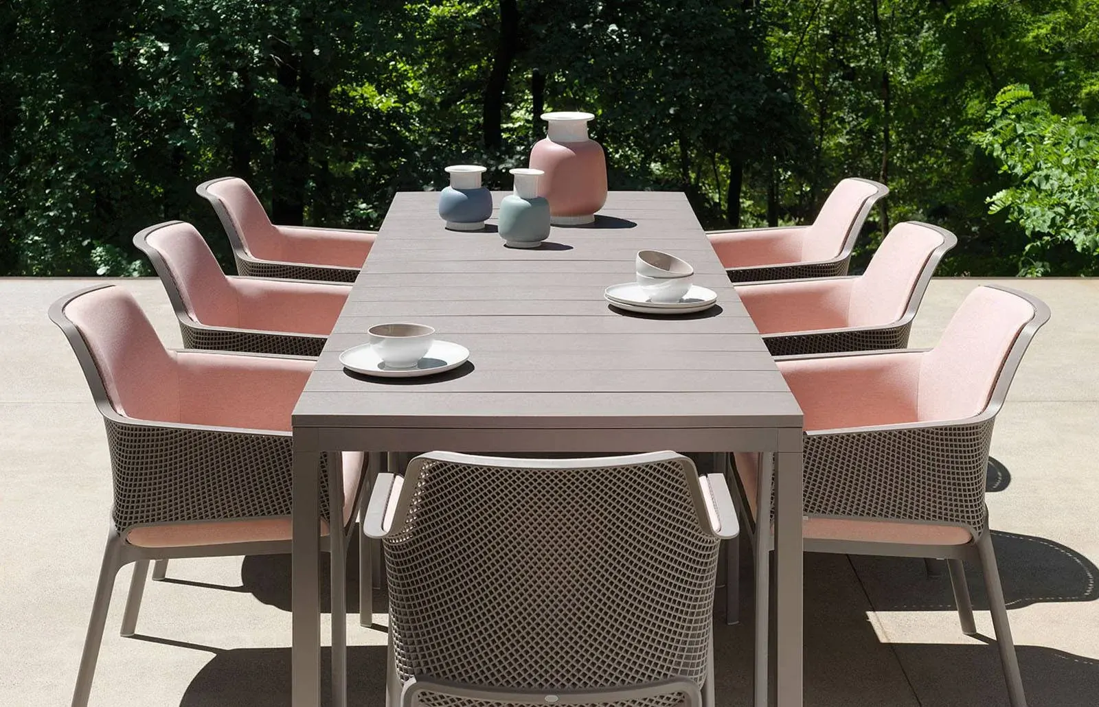 NARDI RIO 210 / NET RELAX Taupe modern Outdoor set