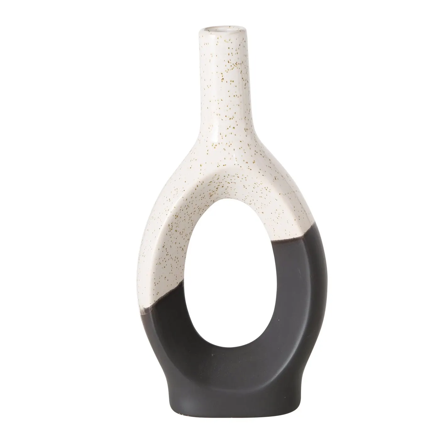 B OMEGA VASE Black, White design Table decoration