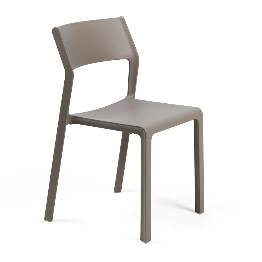 NARDI TRILL BISTROT Taupe minimalist Plastic outdoor chair