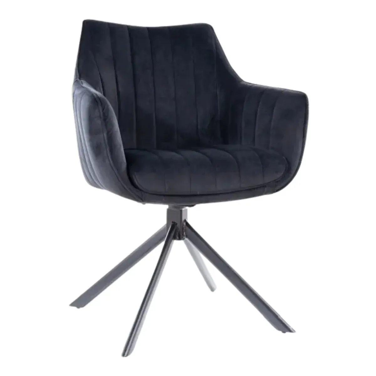 SI ZALIA Black elegant Upholstered indoor chair