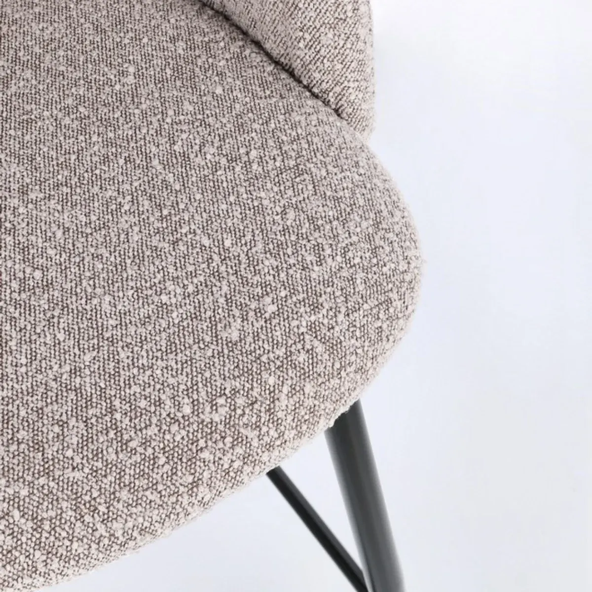 BT PRINCESS Grey design Upholstered indoor bar stool