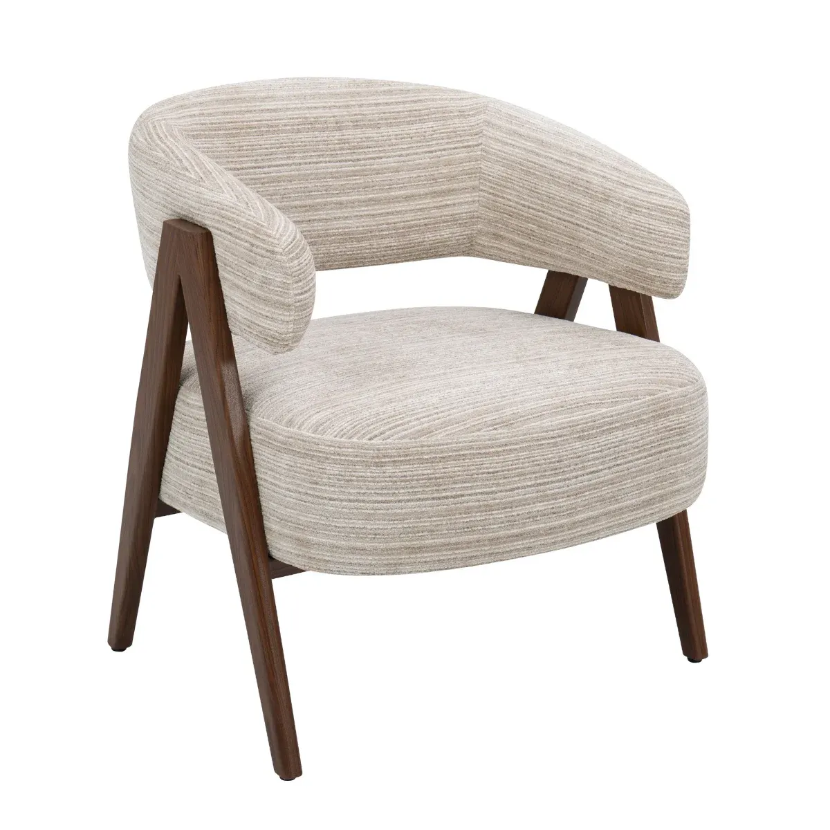 DL PASO Brown, Beige design Upholstered indoor armchair