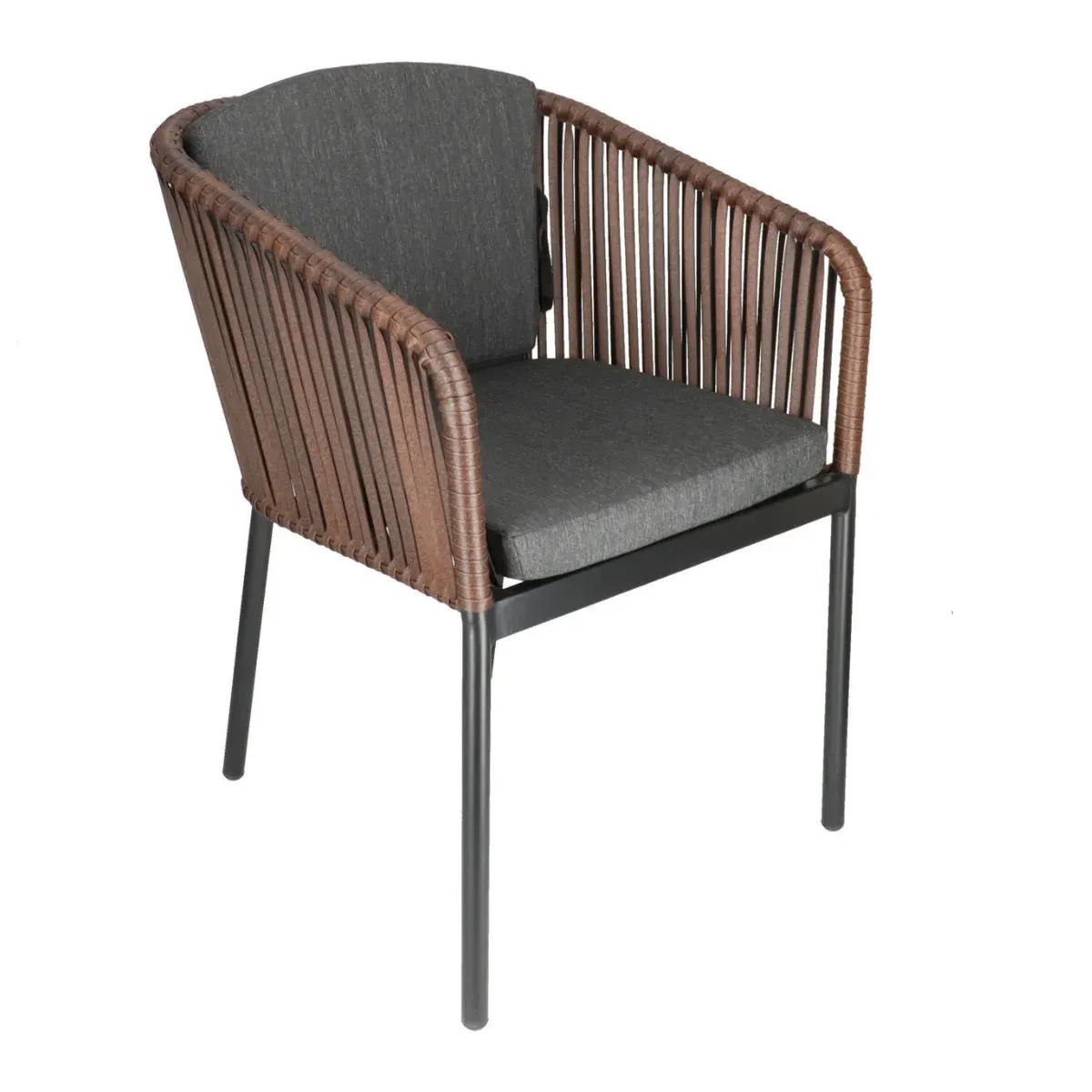 DL PANDA CHOCOLATE Brown elegant Polyrattan outdoor chair
