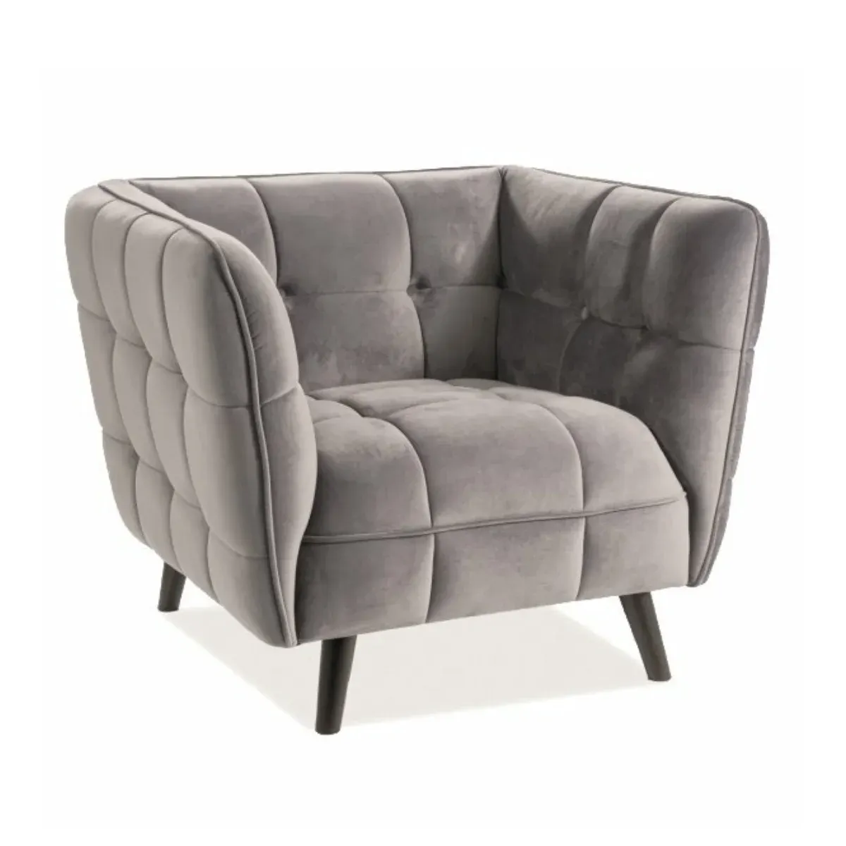 SI CASTEL Grey design Upholstered indoor armchair
