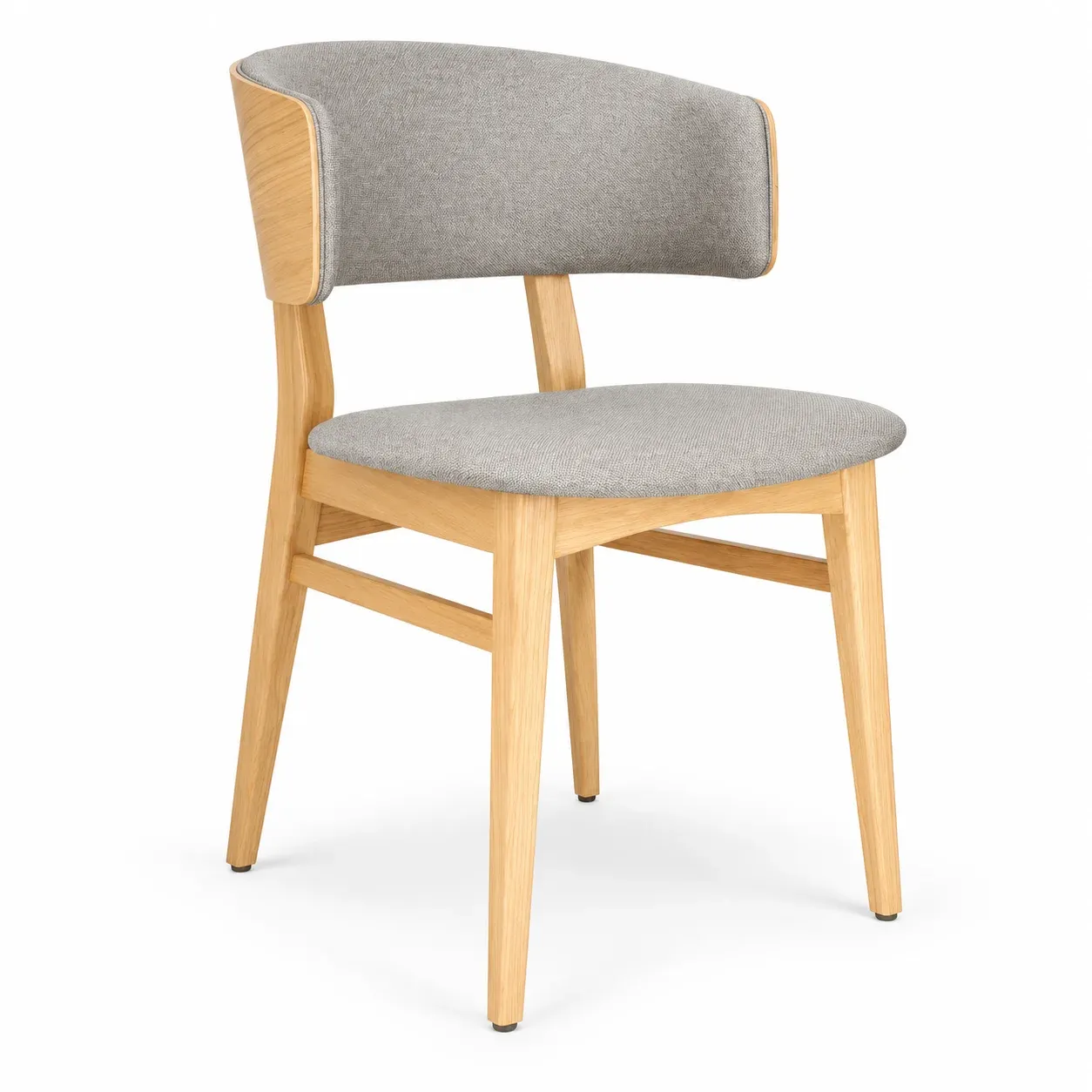 GB LUCY Grey, Natural classic Wooden indoor chair