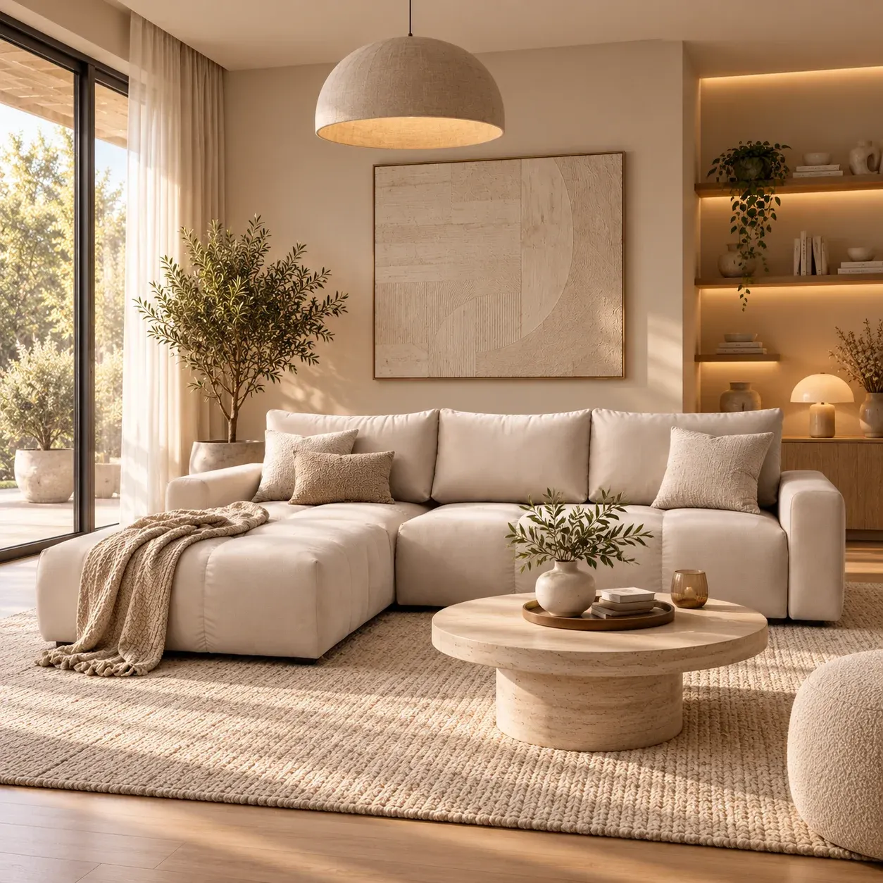 ET AUSTIN Beige design Corner Sofa