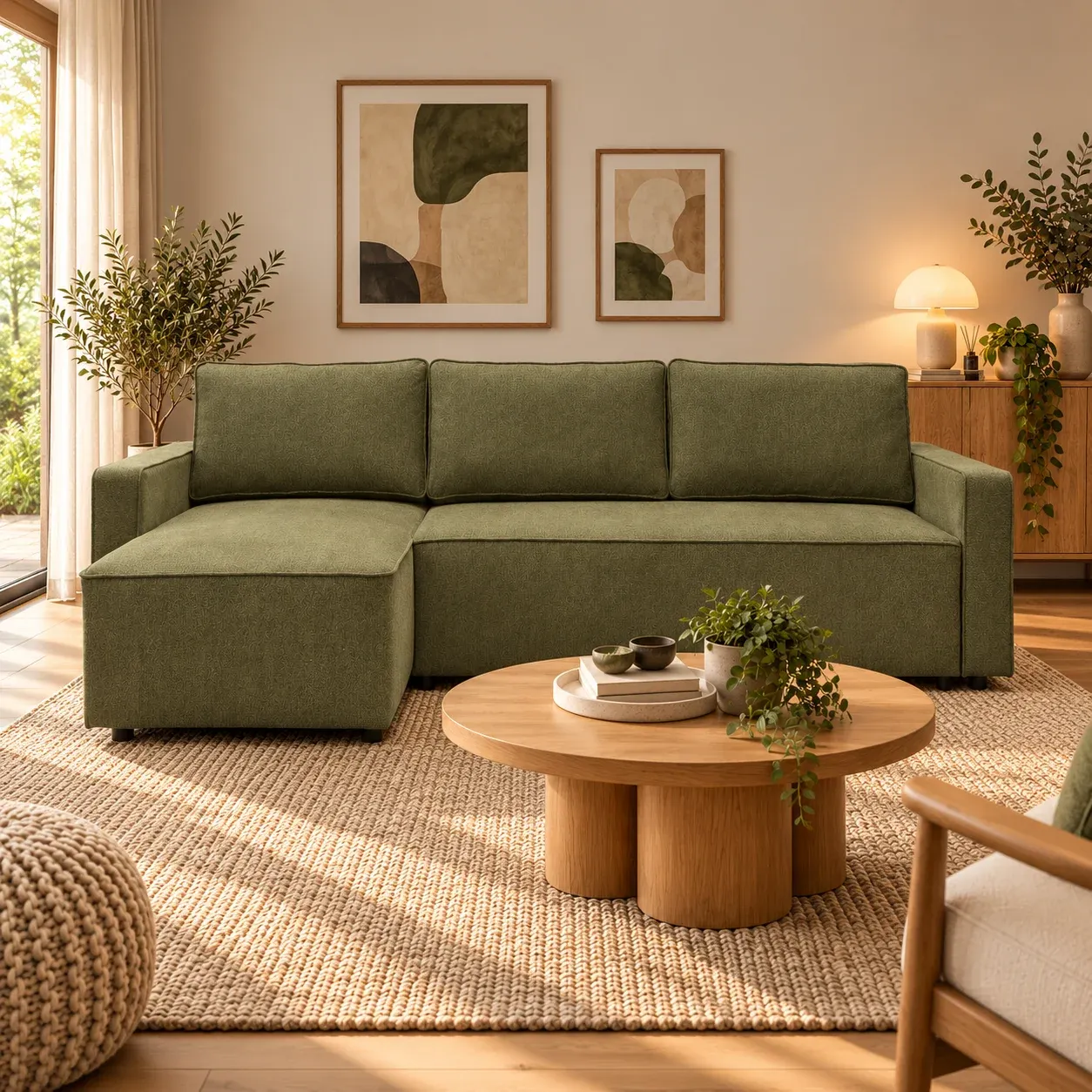 ET ADAM Green design Corner Sofa