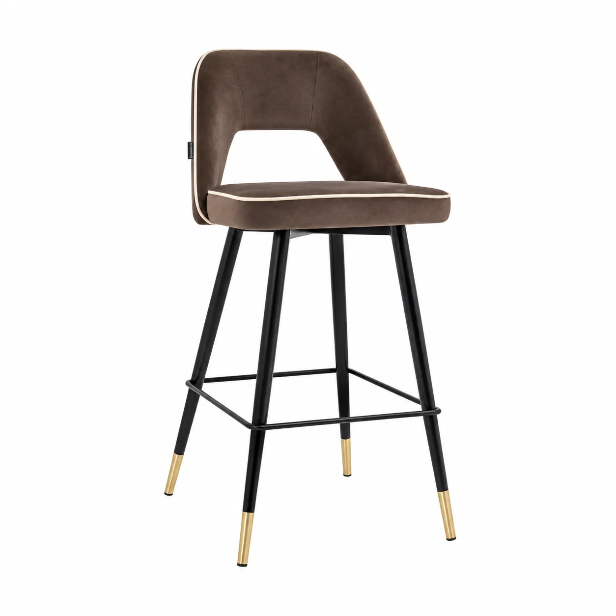 Modern Taupe Upholstered Bar Stool.png