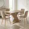 ET ANA / SI MILAN D Beige modern Indoor dining set