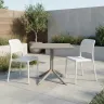 NARDI CLIP 80 / BORA BISTROT White, Taupe modern Outdoor set