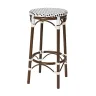 KJ TOD BS utolsó 1db  White, Brown classic Wooden indoor bar stool