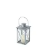 B CANDLE Lámpás 20cm Ezüst design Beltéri dekor