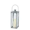 B CANDLE Lámpás 36cm Ezüst design Beltéri dekor