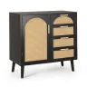 BT ROSINA 2 Black industrial Serving Cabinet/Sideboard