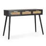 BT ROSINA Black industrial Console Table