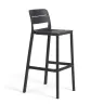 NARDI CASSIA STOOL Antracit design Plastic outdoor bar stool