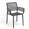 NARDI DOGA ARMCHAIR Grey design Plastic outdoor chair