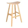 K XTON KYOTO Natural Scandinavian Wooden indoor bar stool