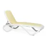 NARDI OMEGA White, Beige classic Plastic sunbed