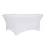 DL ROUND SPANDEX R180 White classic Conference, banquet spandex cover