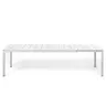 NARDI RIO ALU 210-280 EXT White modern Outdoor complete table