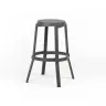 NARDI STACK MAXI Grey industrial Plastic outdoor bar stool