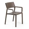 NARDI TRILL ARMCHAIR Barna minimalista Műanyag kültéri szék