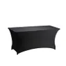 DL TABLE SPANDEX 183X76 Black classic Conference, banquet spandex cover