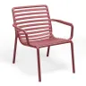 NARDI DOGA RELAX Red design Plastic outdoor chair