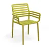 NARDI DOGA ARMCHAIR Light green design Plastic outdoor chair