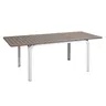 NARDI ALLORO 140-210 EXT White, Taupe modern Dining Table