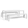 NARDI SET RIO BENCH ALU White modern Outdoor set
